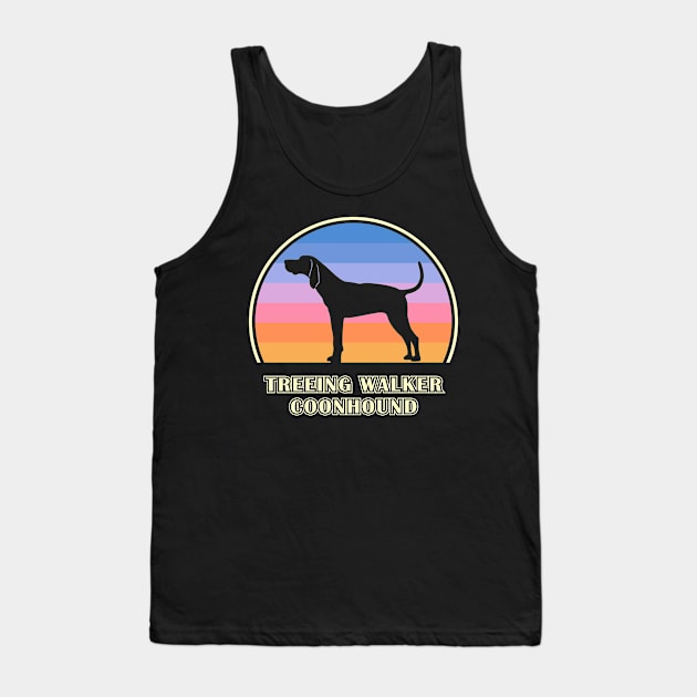 Treeing Walker Coonhound Vintage Sunset Dog Tank Top by millersye